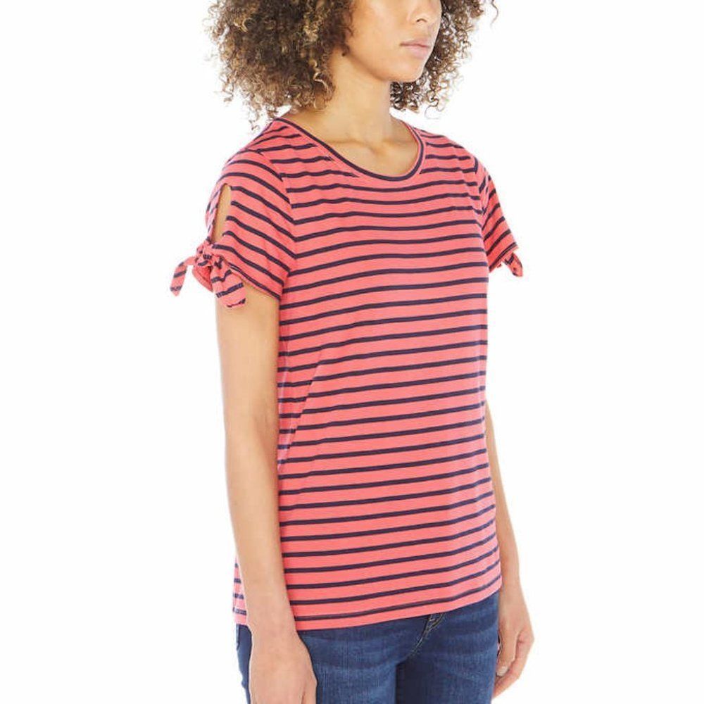 Nautica Ladies Tie Sleeve Top - Picture 2 of 5